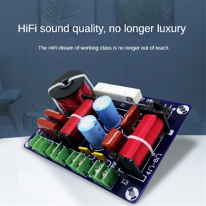 2PCS 3-Way 250W 850/5200Hz 주파수 분배기 DIY 스피커 필터 회로 고음 중간 저음 Hifi 스테레오 오디오 크로스오버, 사진 색상