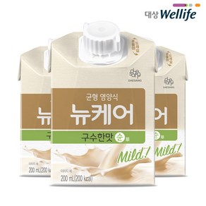 뉴케어 구수한맛 순 200ml / 칼슘과 비타민으로 업그레이드 더욱 부드러운맛, 10개