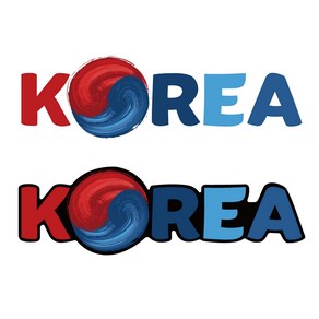 낚시통 KOREA 태극 스티커, 1개