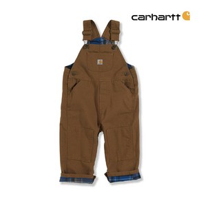 칼하트 베이비 플란넬 안감 오버롤 멜빵바지 (3개월~24개월) / Cahatt Baby Boys Canvas Flannel Lined