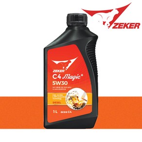 제커 5W30 C4 매직플러스 DPF보호 카본제거 산타페 쏘렌토 SUV 디젤 엔진 유로5 대응, 1개, 1L