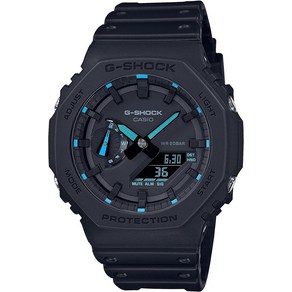 G-Shock GA2100-1A2 맨즈 네온 악센트 워치 블루 블루