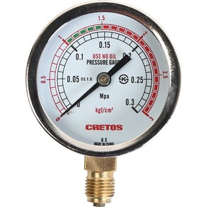 [크레토스] 압력계 알곤 질소 헬륨 co2조정기 활어용, 60-3K, 1개