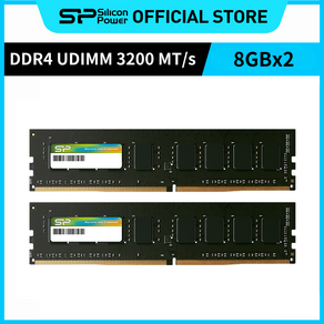 실리콘파워 Silicon Powe DDR4-3200 PC4-25600 UDIMM 데스크탑용 램 패키지 메모리 RAM, 32GB(16GB*2), 1개