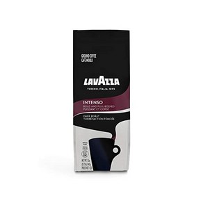 Lavazza 인텐소 분쇄 커피 블렌드 12온스 백 유전자 변형 성분 없음 대담하고 풍부한 결과를 위한 초콜릿 향이 나는 풀 바디 다크 로스트