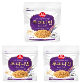 두보식품 루피니빈 350g 3팩 콩 식이섬유 단백질 슈퍼푸드 가정용 업소용 선물 곡물 간식 밥 자취, 3개