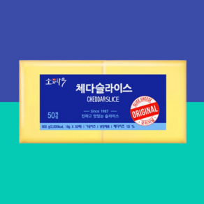 소와나무 체다슬라이스치즈 고소한 18g 50개, 900g, 1개