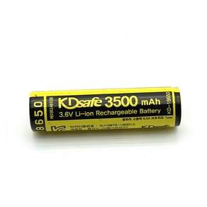 KDsafe 고효율 18650 리튬 이온 배터리 3500mAh 보호회로탑재