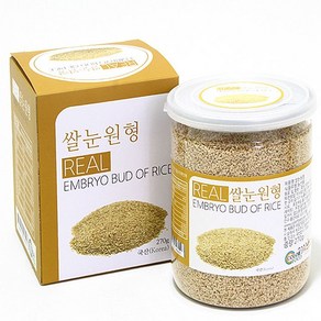 쌀눈 구운쌀눈 쌀눈원형 선물세트 컬러푸드 원형 국산 270g 용기 볶은쌀눈, 짱가싸다몰 1