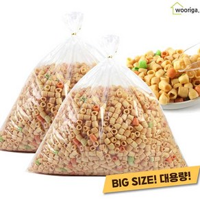 대용량 마카로니 1kg 2봉 뻥튀기 대용량과자 옛날과자, 2개