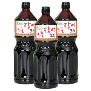 바로 민물장어소스(매운맛) 2.1kg 장어 구이 양념장 생선 덮밥 밑밥, 3개