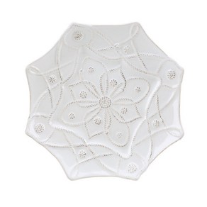 줄리스카 자뎅뒤몽드 지름 24cm 알카자 플레이트 (adins du Monde Whitewash Alcaza Desset/Salad Plate), 24cm 플레이트1개, 화이트