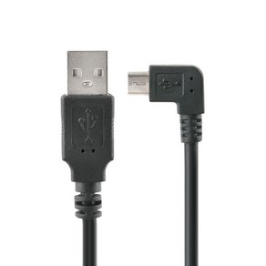 Coms USB/Mico USB(B) 케이블 1M/ITB214/좌향 꺾임 충전, 1개