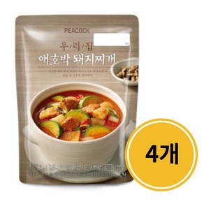 피코크 우리집 애호박 돼지찌개 500g 냉장, 4개