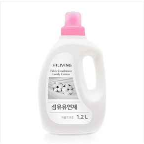 하이리빙 섬유유연제 러블리코튼 1.2L, 2개