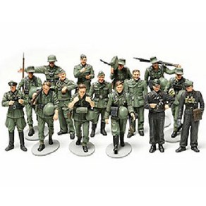 TAMIYA 타미야 325301/48 WWII 독일 보병 행군 세트 [1/48 밀리터리 미니어처 시리즈], 단일, 1개