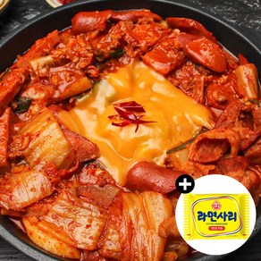 햄가득 의정부 부대찌개거리 맛집 부대볶음 (2인분 라면사리포함), 770g, 1개