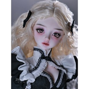 구체관절인형46cm 풀세트 하녀BJD 1/4 제복cosplay, 1개