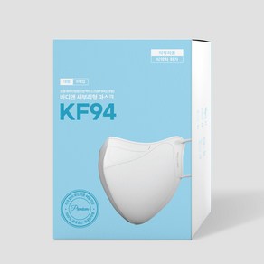 써멀본드 안감 바디앤 새부리형 마스크 KF94(대형), 화이트