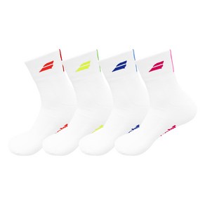 BABOLAT SOCKS 여자 중목 바볼랏양말, RED, 1개