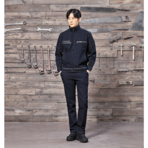 [유니보스] UBS-3097(상의) / UBS-3098(하의) 춘추 상하세트 작업복 근무복 유니폼