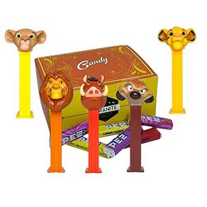 Lion King Pez Candy Dispenses Set - With EXTRA Pe Lion King Pez 캔디 디스펜서 세트 - EXTRA Pez 캔디 리필 포함  각, 1개, 272.16g