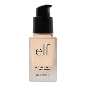 e.l.f. Flawless Finish Foundation Lightweight & M elf 무결점 피니시 파운데이션 가볍고 중간 정도의 커버력 세미 매트 피니시 스노우, 0.68 Fl Oz (Pack of 1), Snow, 20ml, 1개