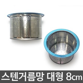 3S리빙 싱크대배수구 세트 거름망 부속품 모음 씽크대배수관, 스탠싱크거름망 대형8cm, 1개, 1개