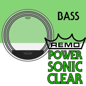 Remo Powesonic Clea 베이스 드럼 헤드 (20~22