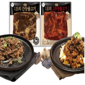 올반 바짝 오리 불고기 고추장불고기 3팩+간장불고기 3팩, 200g, 6개