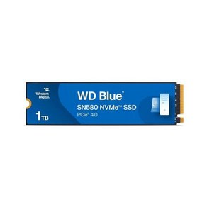 Westen Digital 2TB WD Blue SN580 NVMe 내부 솔리드 스테이트 드라이브 SSD - Gen4 x4 PCIe 16Gbs M.2 2280 최대 4150MBs, 없음, 3) 1TB