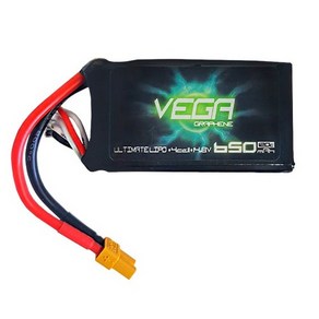 베가 Vega 14.8V 650mAh 120C 그래핀 리튬폴리머 드론 배터리, 1개