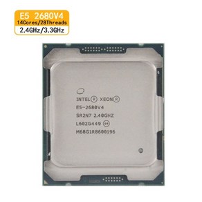 중고 인텔 XEON E5 2680 V4 CPU LGA 2011-3 프로세서 코어 2.40GHZ 35MB L3 캐시 SR2N7, 01 빠른