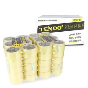[TENDO] 텐도 경포장용 박스테이프 1박스 48mm X 50m (50+10개입)