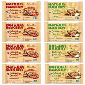 Natue's Bakey Oatmeal Cumble Ba Vaiety Sample 8ct 1.41oz 네이처스 베이커리 오트밀 크럼블 바 다양한 샘플러 8ct 1.41o, 1개