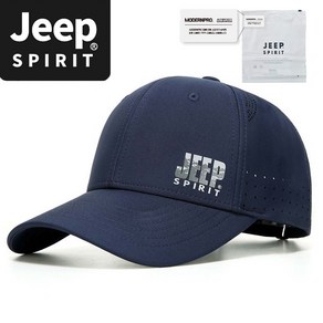 JEEP SPIRIT 스포츠 캐주얼 야구모자 CA0615 + 전용 포장, 네이비, 1개