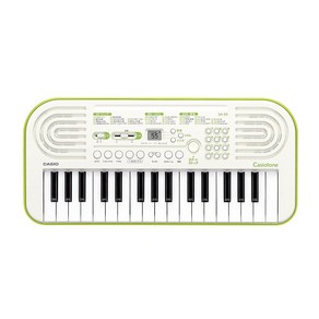 CASIO 전자 키보드 Casiotone 32 미니 건반 SA-50 화이트 & 그린, 상세페이지 참조, 1개