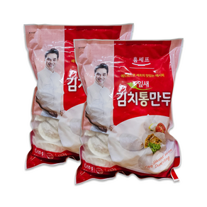 스마일유통 맛있는 에드워드권 셰프 잎새김치통만두