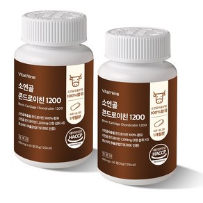 제이디에버웰 소연골 콘드로이친1200 식약처 HACCP인증 600mg, 2개, 60정