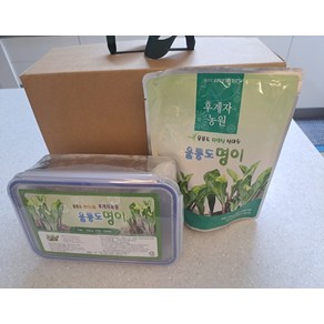 (선물세트) 후계자농원 울릉도 자연산 산마늘 명이나물 장아찌(락앤락+파우치), 500g(진공팩) 3개, 1kg, 1개