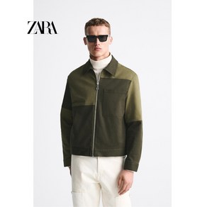 ZARA 자라 컬러 블록 트러커자켓