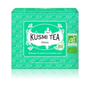 티백 디톡스 KusmiTea 그린티 쿠스미티 유기농 20입, 20개입, 1개