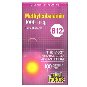 B12 메틸코발라민 1000mcg 츄어블 180정 약 6달분, 1개