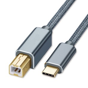 언커먼 USB C타입 to B 프린터 케이블 고속 심플리 피아노 미디케이블 노트북, 1.5m, 1개