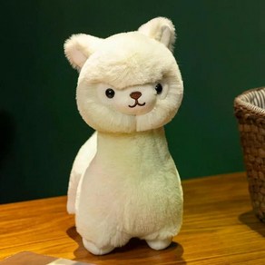 라마 인형 알파카 인테리어 장식 인테리어 귀여운 동물 봉제, 23cm, white, 1개