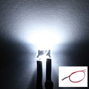 5파이 플랫 저항배선일체형 DIY용 LED (5-12V/화이트), 1개