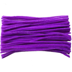 보송이 철사 부드러운 가는줄모루 절단 30cm(100줄) 색상별 선택구매, 진 보라