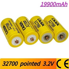 오리지널 32700 충전식 배터리 백업 전원 플래시용 32650 LiFePO4 5C 방전 3.2V 19900mAh, 04 6PCS, 6개