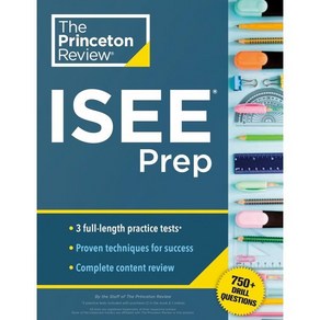 Pinceton Review ISEE Pep : 3 Pactice Tests + Review & Techniques + Dills (2024)