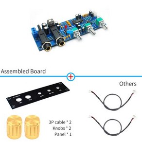 UNISIAN PT2399 가라오케 앰프 보드 오디오 마이크 NE5532 프리앰프 홈 앰프용 반향 에코 사운드, 6) Assembled 02